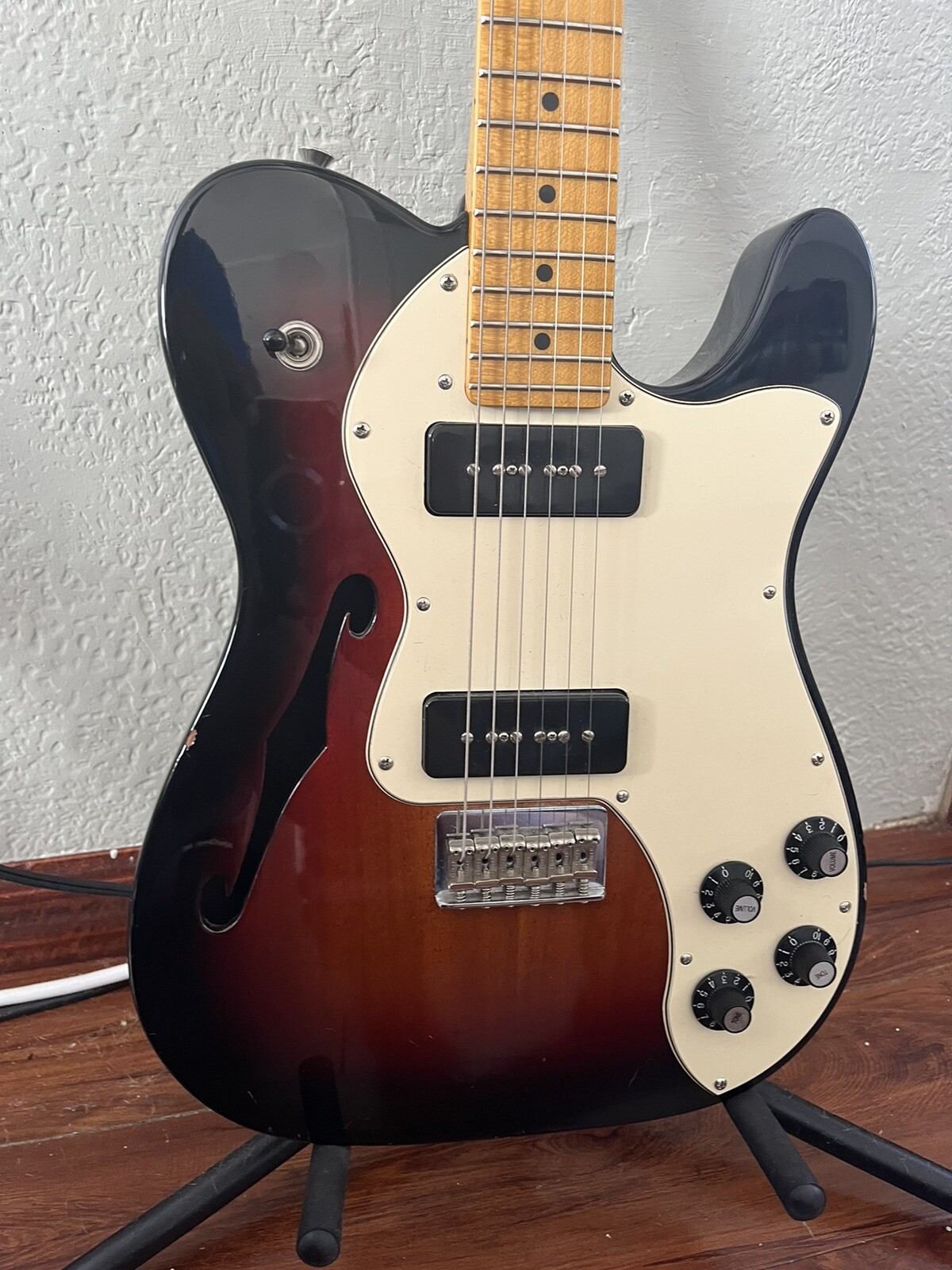 fender modern telecaster thinline W/ P90s Excellent Play. Some Chips. See Pics..