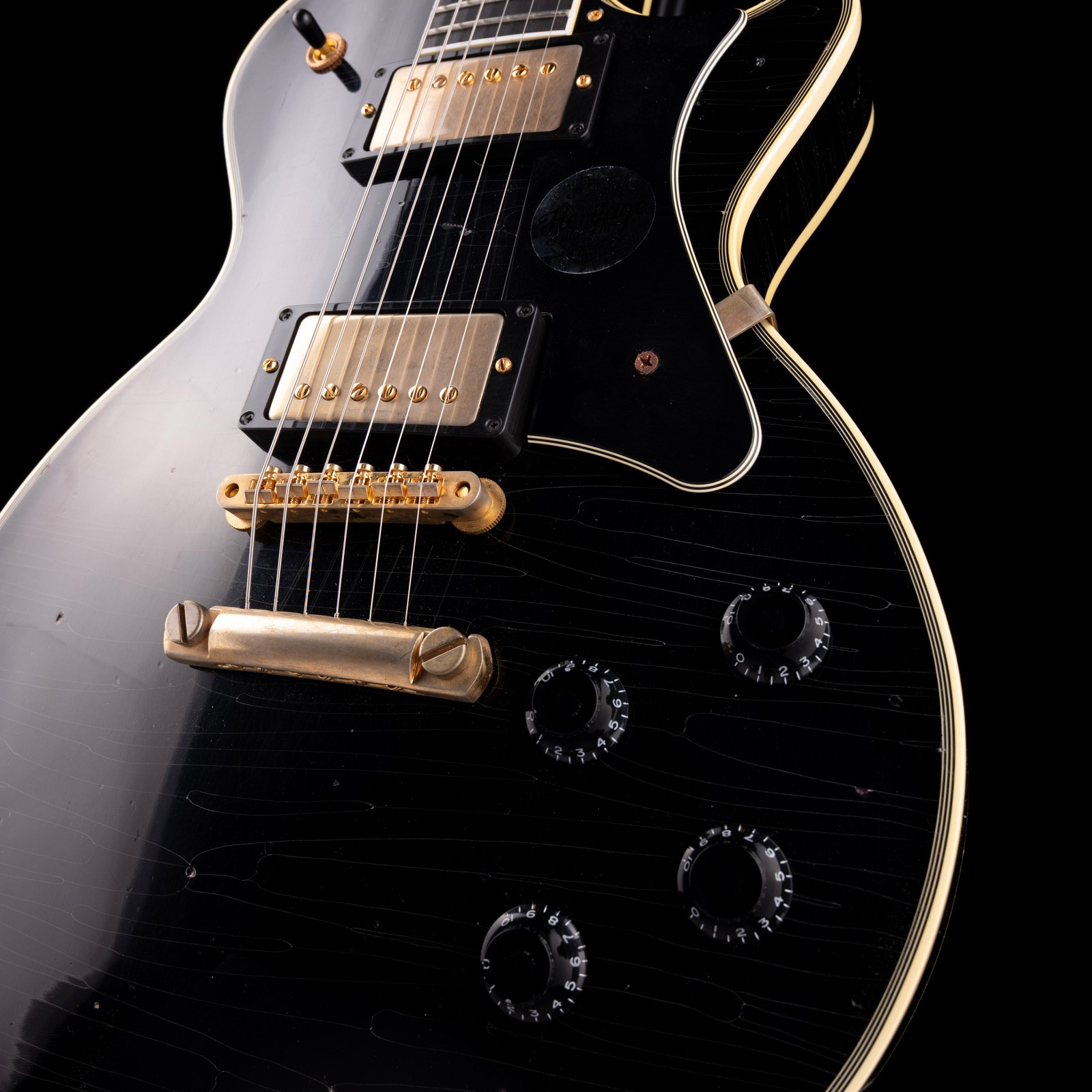 Heritage Custom Shop Core Collection H-157 Mahogany Top Artisan Aged Ebony with