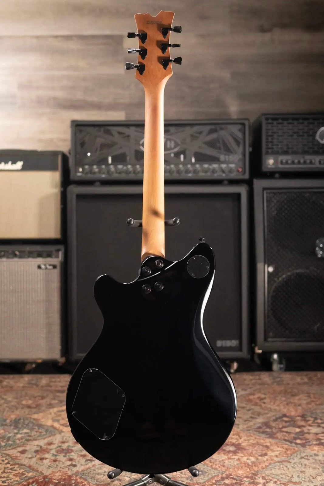 EVH SA-126 Standard Semi-Hollow Electric Guitar – Piano Black