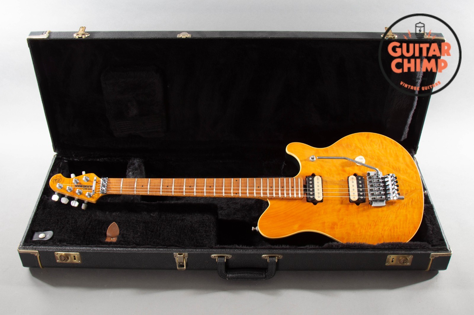 1992 Ernie Ball Music Man Eddie Van Halen EVH Gold Translucent OHSC