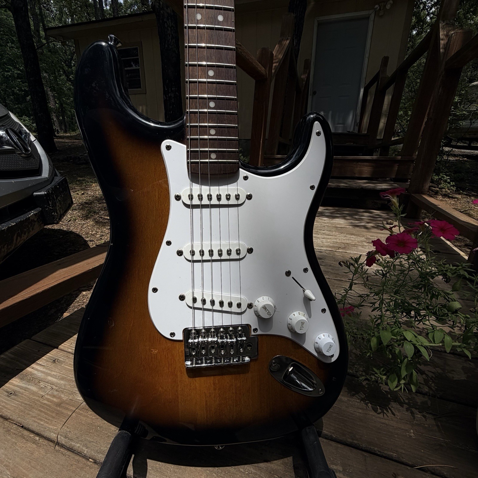 Squier Strat by Fender Crafted in Indonesia Low Action Plays Well