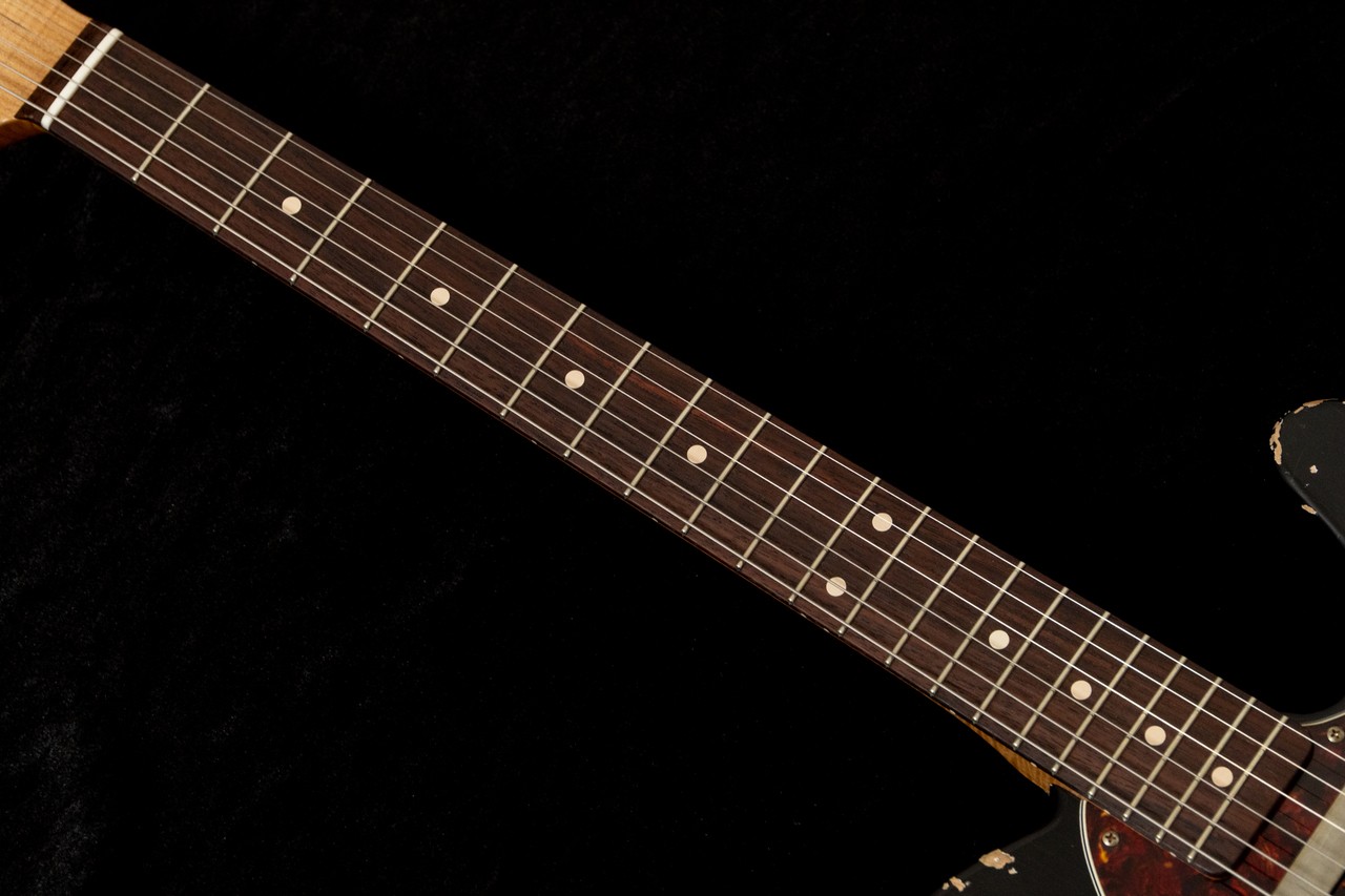 Xotic XTC-1 Thinline Black Heavy Aged Master Grade Neck 2.805kg #4158 TONIQ Yoko