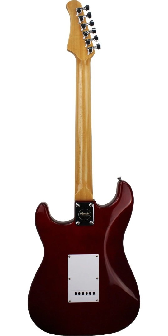Amati H Series Model #10STHG ST Style Electric Guitar in a Cherry Sunburst Finis