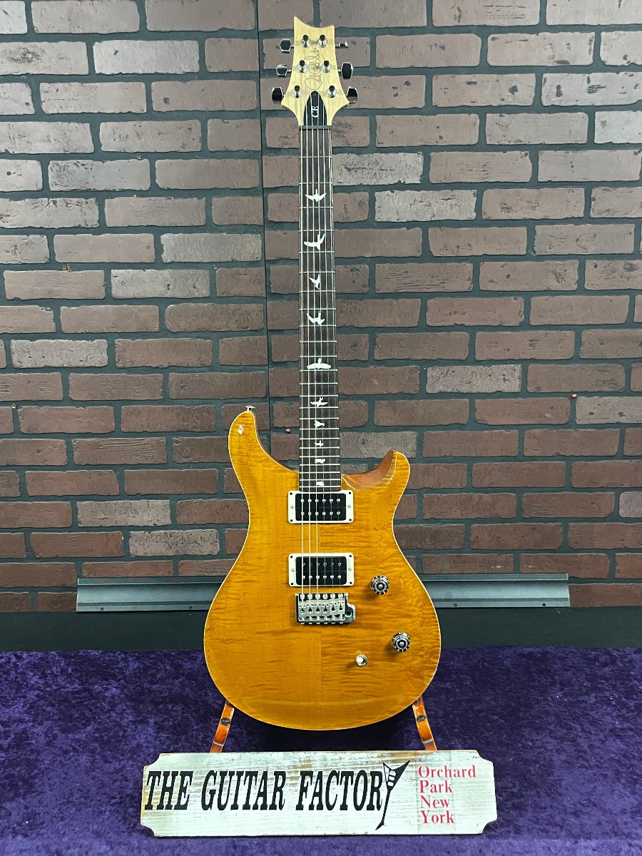 PRS CE24 Amber Flame Maple Top Electric Guitar -MINT-w/ PRS Gig Bag