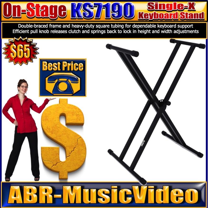 On-Stage KS7171 Double-X Keyboard Stand