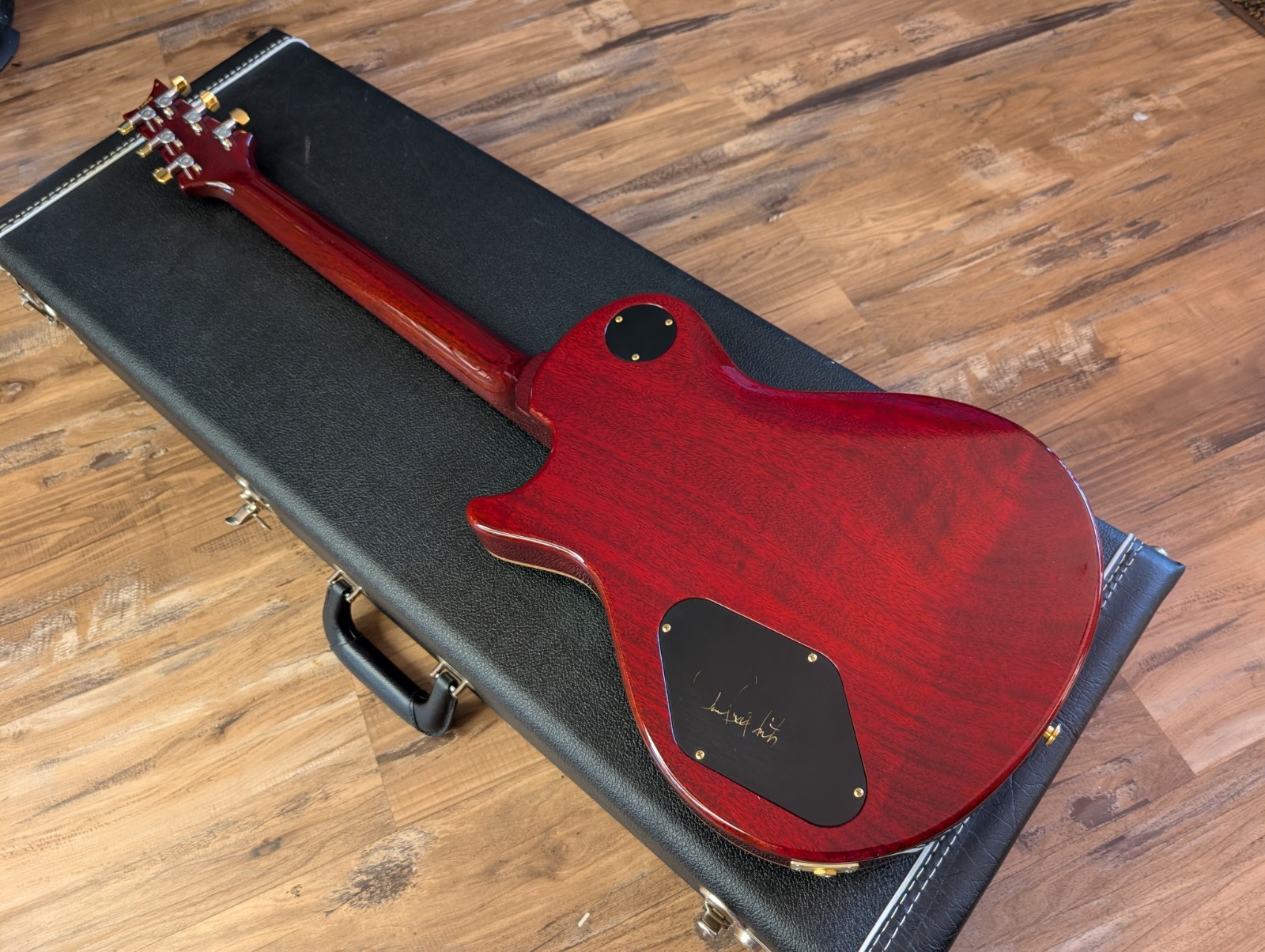 PRS Singlecut Semi-Hollow Electric Guitar 2007 Black Cherry 10 Top Bra Rosewood