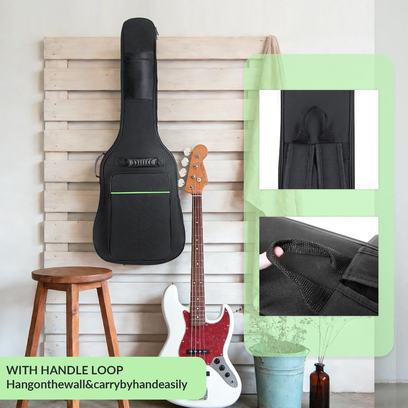 39 Inch Electric Guitar Bag 7mm Padding Waterproof Electric Guitar Case, Elec…