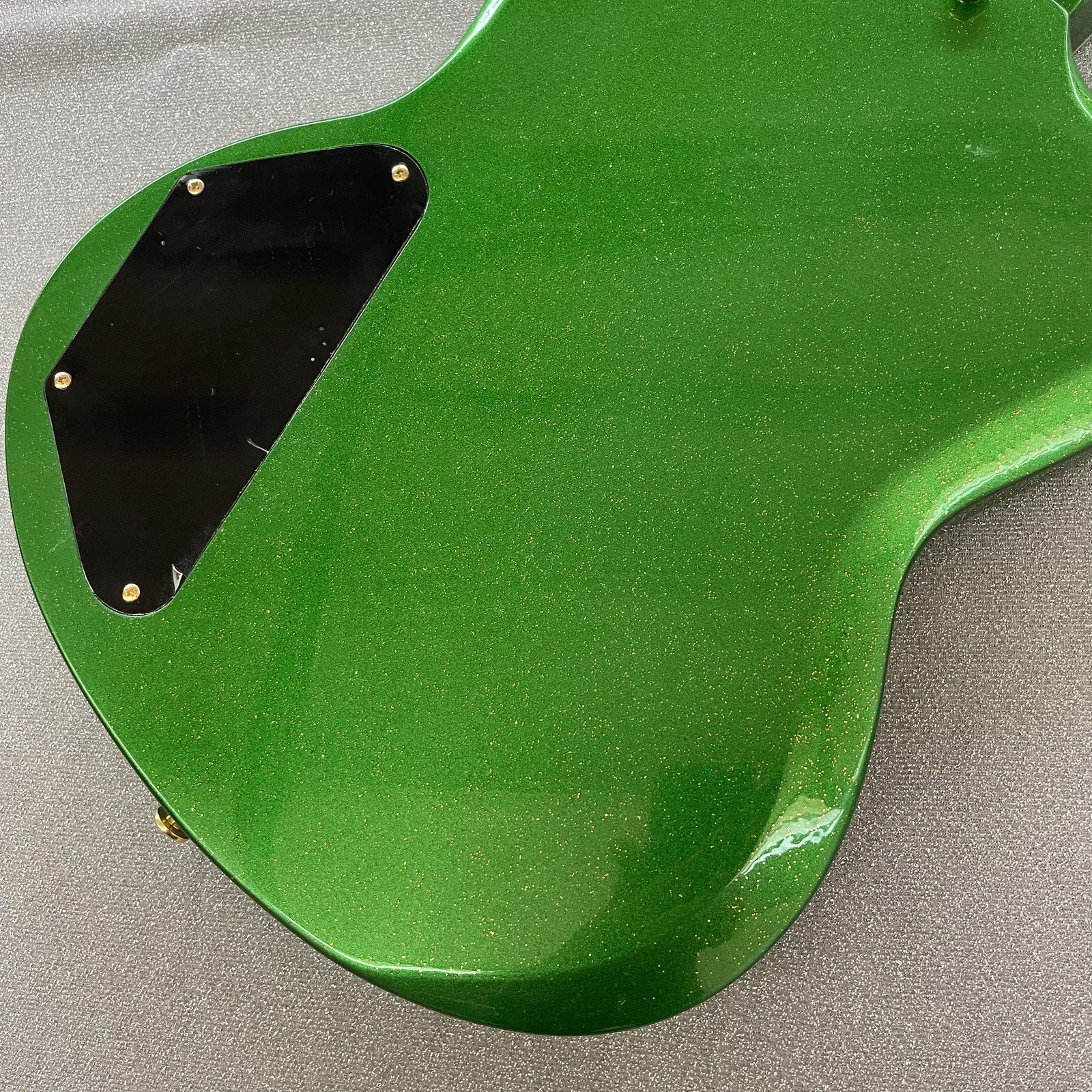 Metallic Green Solid Body Electric Guitar Bone Nut Rounded fret Edge fats ship
