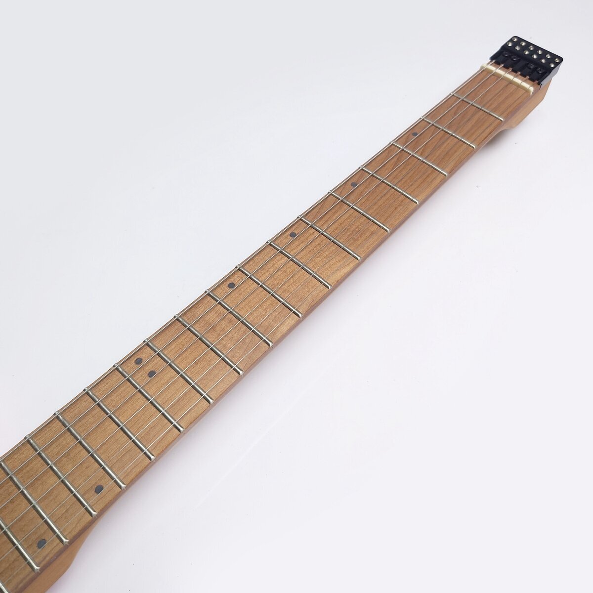 6-String Pink Headless Electric Guitar Solid ASH Wood 2 Pickups Maple Fretboard