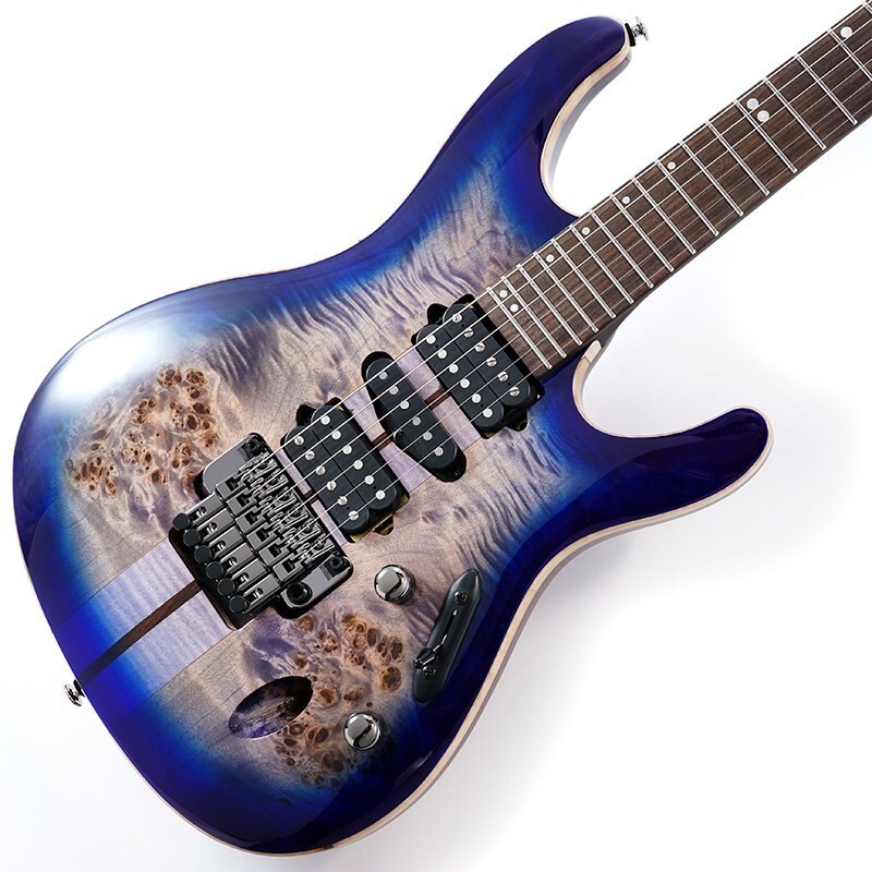 Ibanez Premium S1070PBZ-CLB Cerulean Blue Burst Electric Guitar with Gig bag
