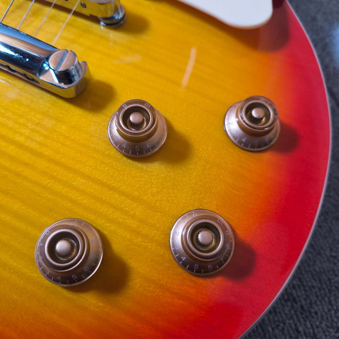 Blitz by Aria Pro II Electric Guitar Les Paul Type Cherry Sunburst From Japan #5