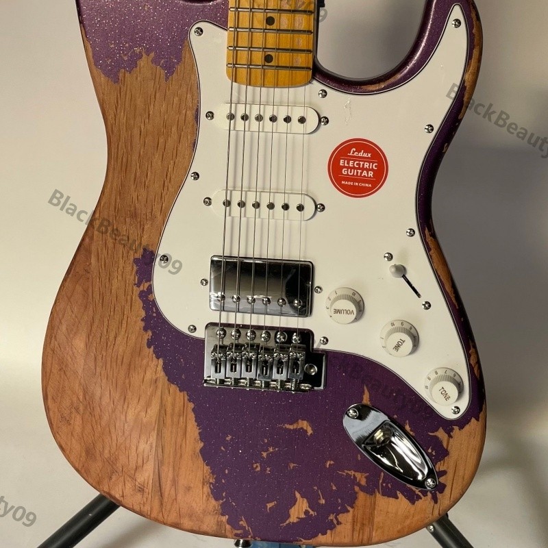 Heavy Aged Solid Body Electric Guitar Bone Nut Stainless Rounded Fret BEST OFFER