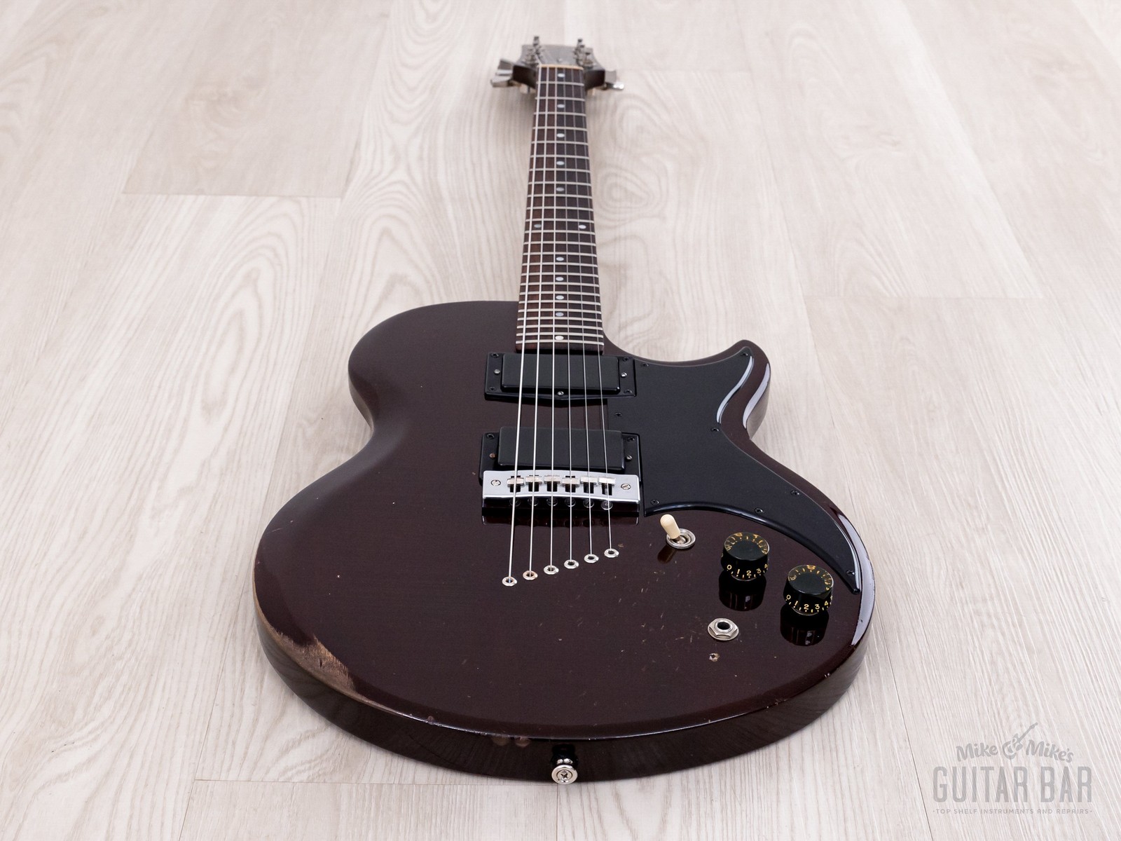 1976 Gibson L6-S Deluxe Vintage Electric Guitar Wine Red, 100% Original w/ Case