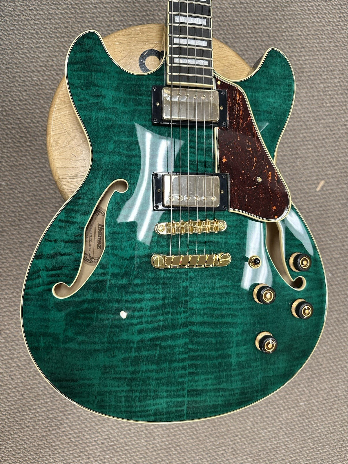 Ibanez AS93FM Artcore Expressionist Semi Hollow Body Guitar – Trans Moss Green