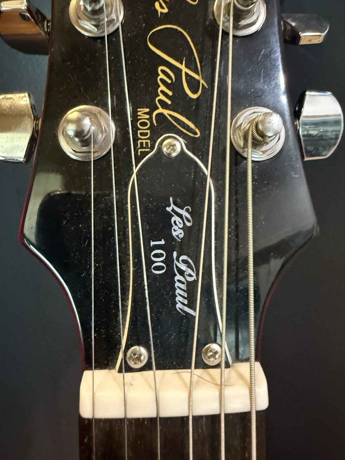 2005 Epiphone Les Paul 100 Left-Handed Electric Guitar Heritage Cherry Sunburst