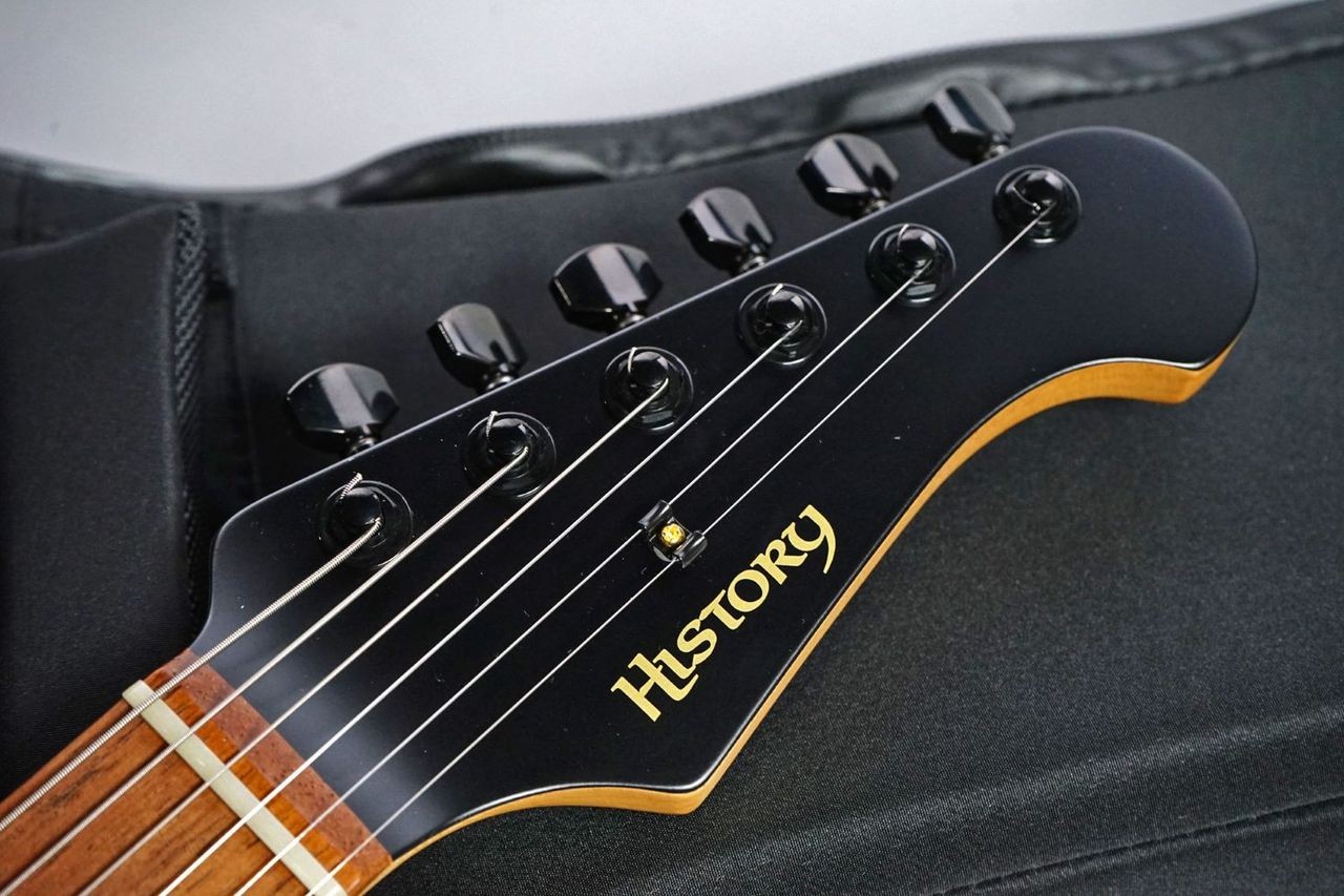 HISTORY HST Ash/Black Open Pore Electric Guitar, 25.5″ Scale Used
