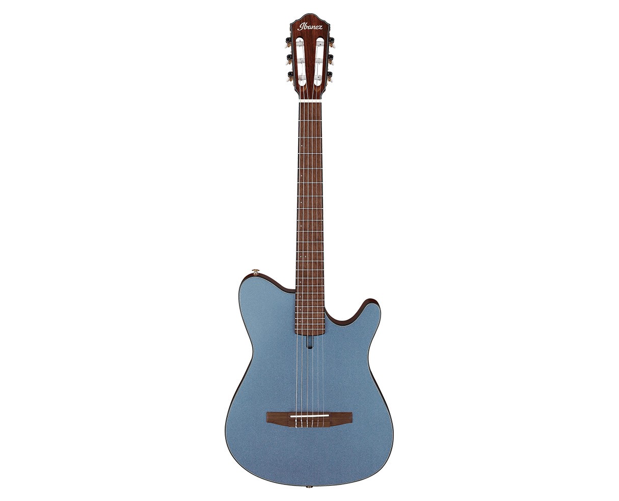 Used Ibanez FRH10NIBF Nylon String A/E Guitar – Indigo Blue Metallic Flat