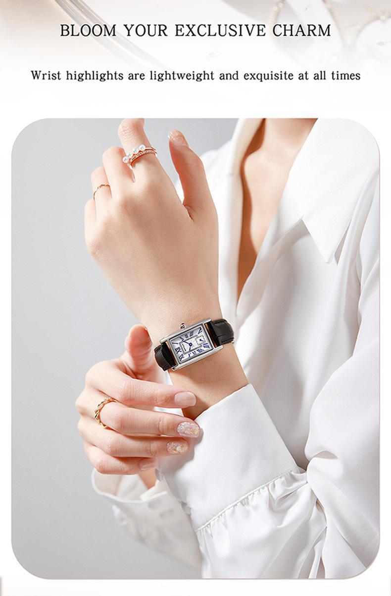 Sanda 1116 New Fashion 2023 Elegant Design Rectangle Dial Water Resistant Quartz