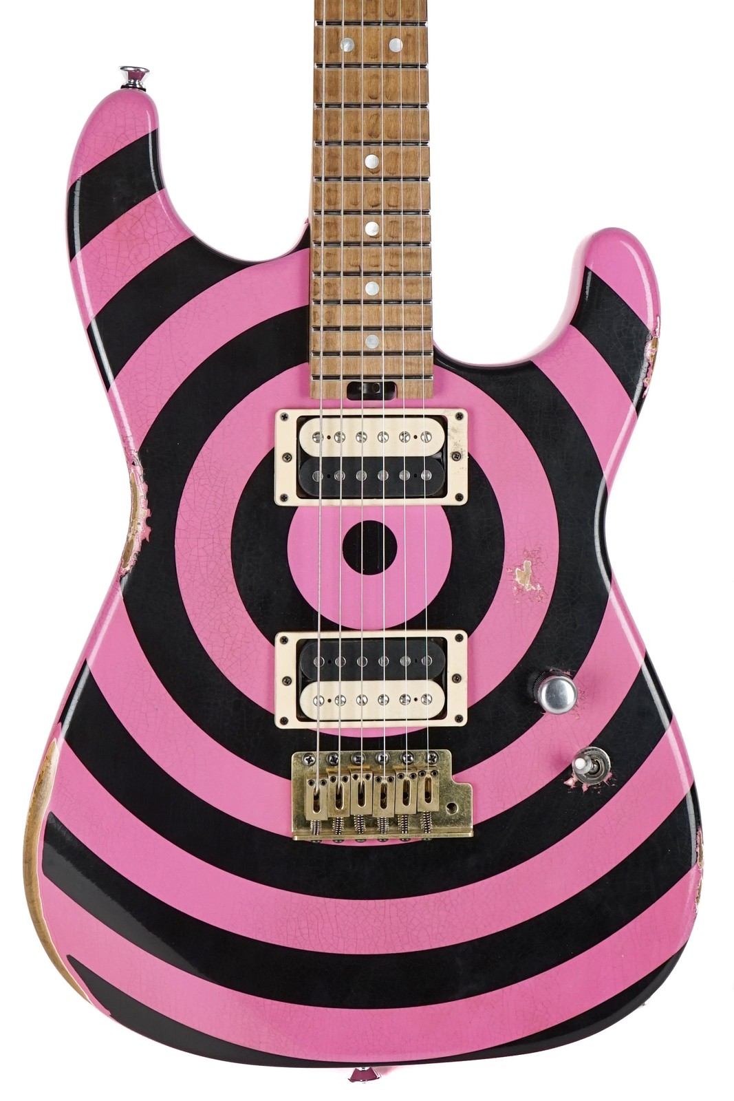 New Jackson CS Thunder Mod San Dimas Nitro Relic Pink With Black Bullseye