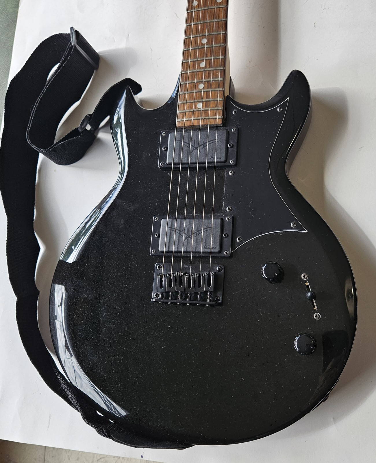 Vintage Ibanez Gio Electric Guitar Black Gax W/ Strap Gig Bag