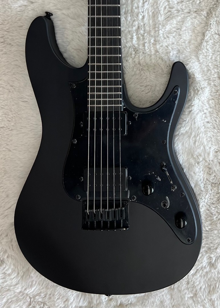 Ibanez AZ Electric Guitar Model AZ41B1BKF w/Gig Bag, Black Flat Finish