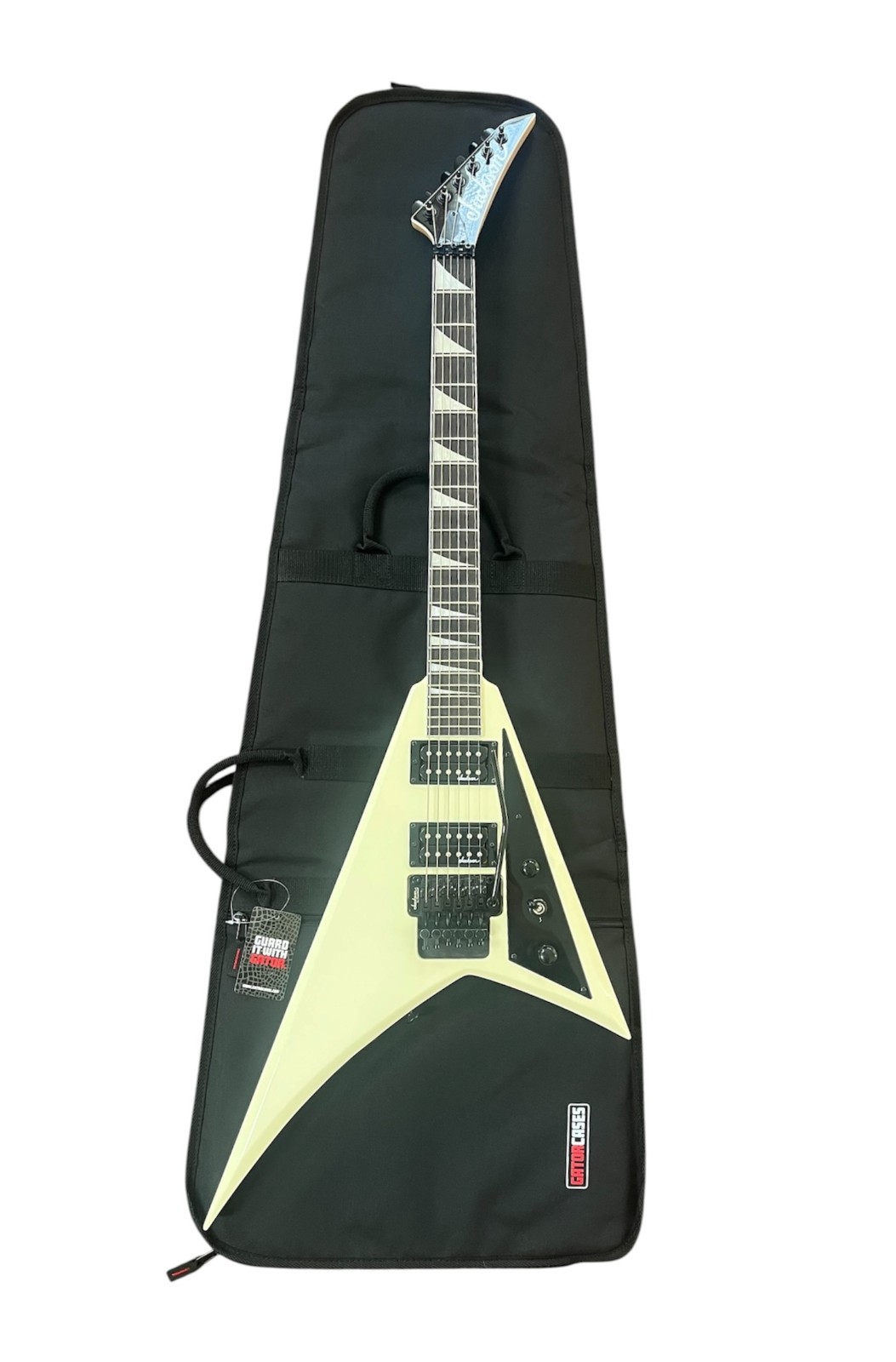 Jackson JS32 Ivory Randy Rhoads Guitar w/ Floyd Rose & Gator Extreme Gig Bag