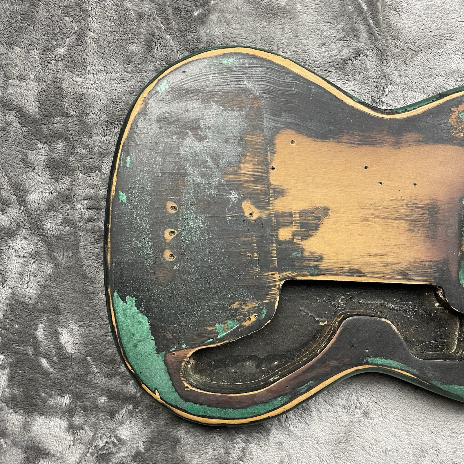 VTG 60s 70s Teisco Decca Knox MIJ Japan Electric Guitar Body Metallic Green RH