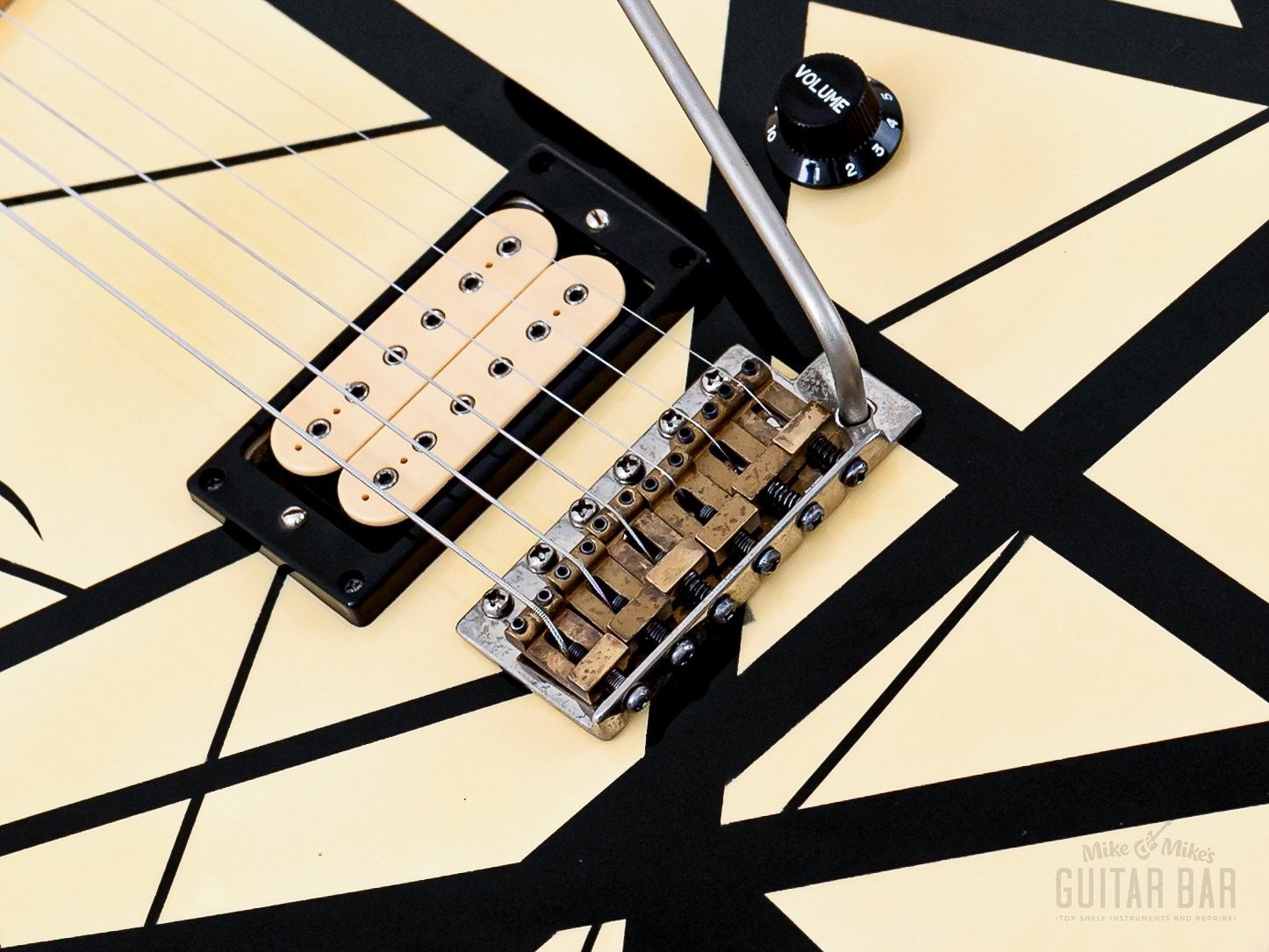 ESP Custom Shop “Kohji” Superstrat Striped EVH-Style Eruption w/ DiMarzio