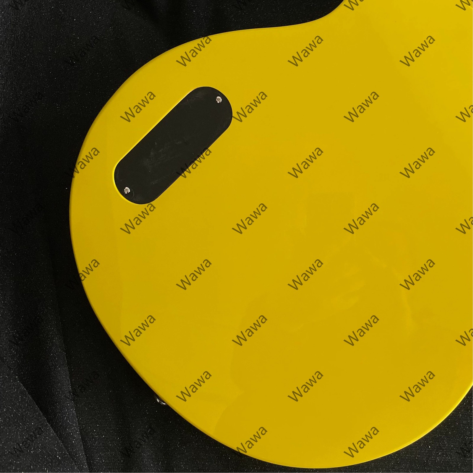 Bright Yellow Double Cut Electric Guitar Single P90 Pickup Rosewood Fretboard