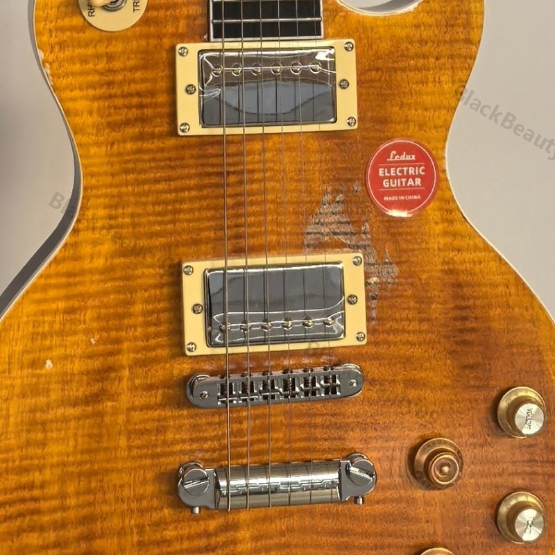 Aged Solid Body Electric Guitar Dirty Lemon Stainless Rounded Fret Bone Nut