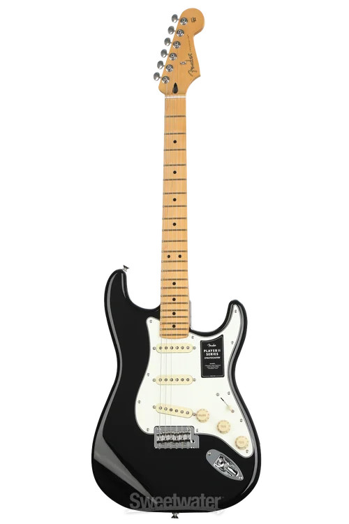 Fender Player II Stratocaster Electric Guitar – Black with Maple Fingerboard