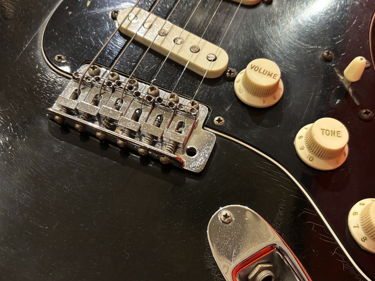Fender 1976 Stratocaster Black Electric Guitar w/Original Hard Case