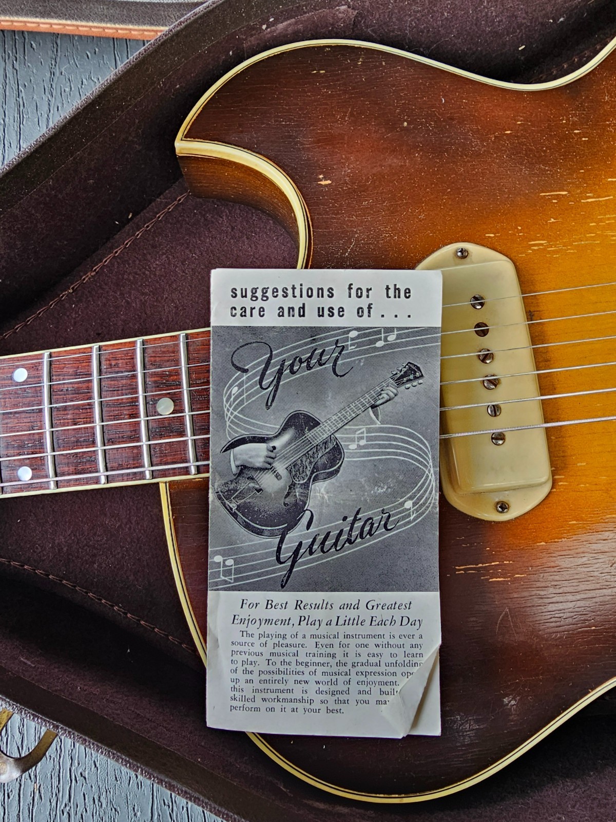1958 Guild T-100D Slim Jim Electric Guitar with P90’s