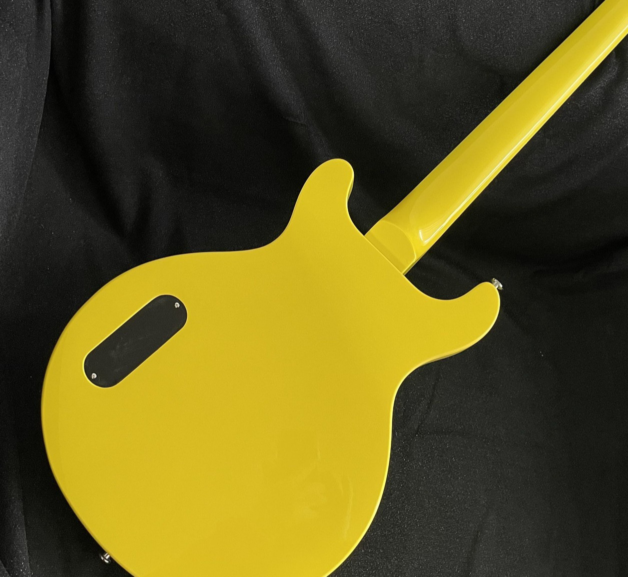 Electric Guitar Solid Body P90 Pickup Junior Yellow stainless Rounded fret Edge