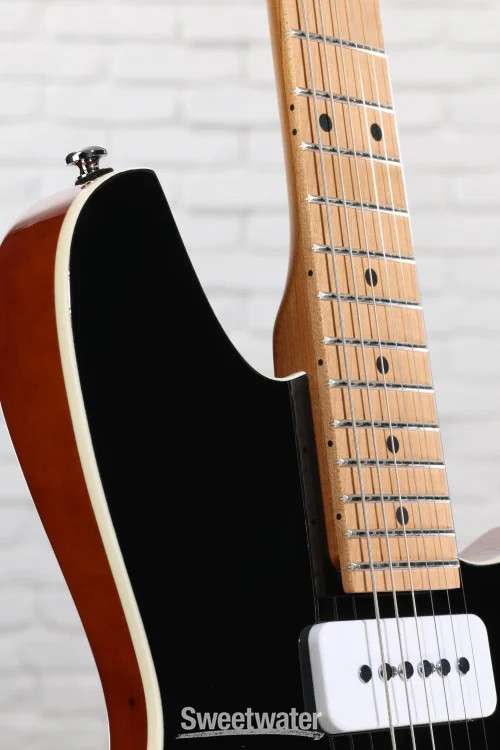 Reverend Kingbolt H90 Electric Guitar – Midnight Black with Maple Fingerboard