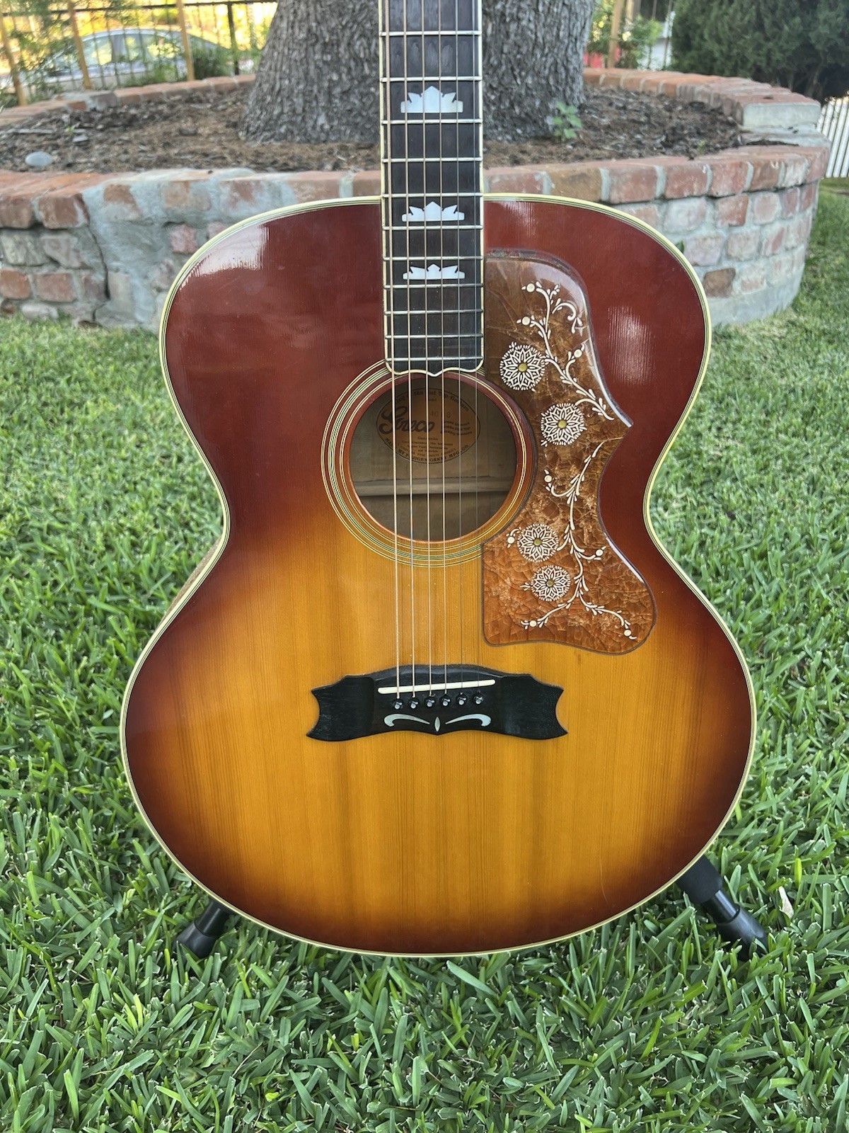 Greco 404S 1975 Sunburst (Rare Finish) – Gibson SJ200 Copy