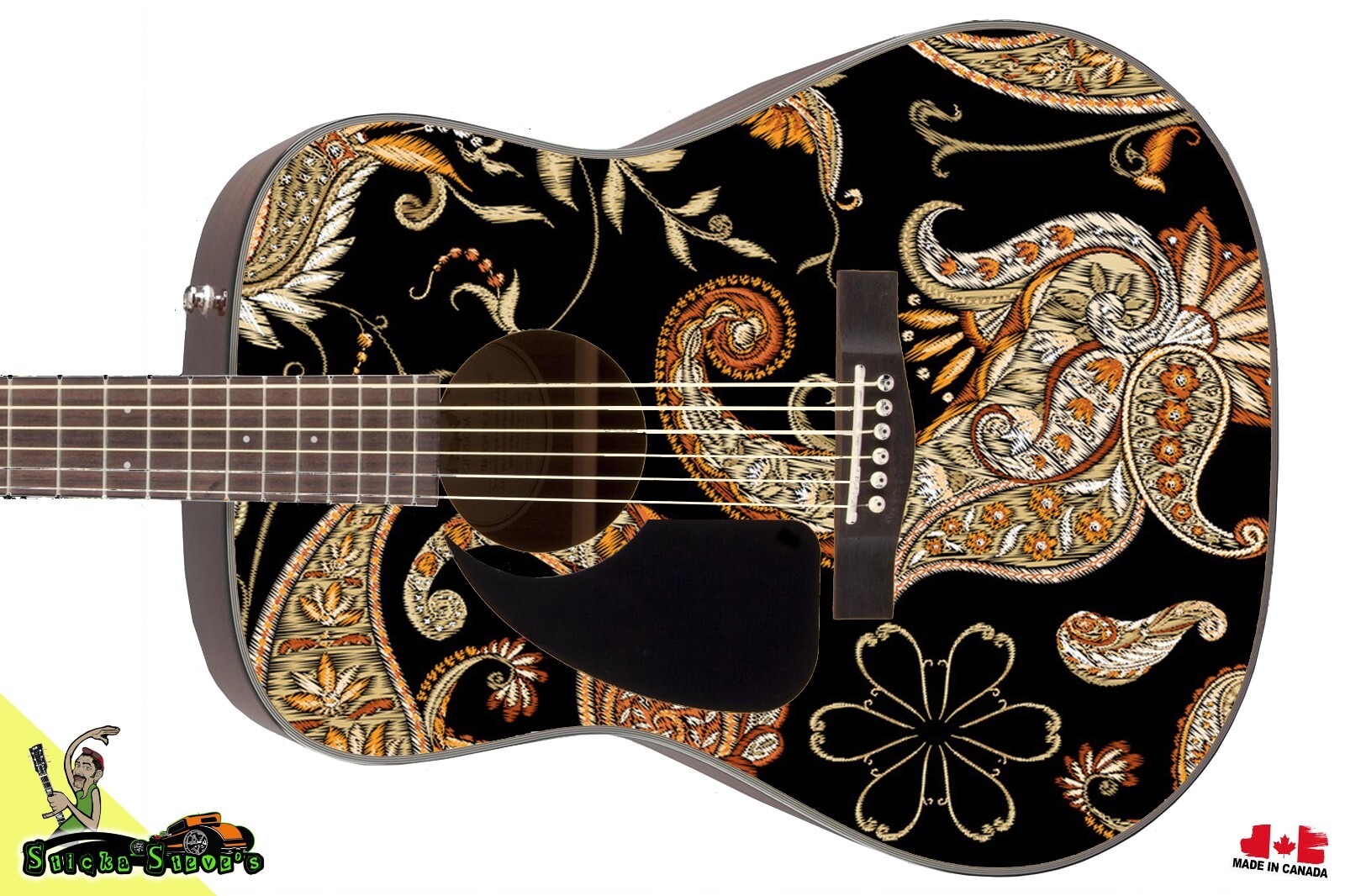 Guitar Skin Wrap Axe Re-Skin Traditional Paisley 091
