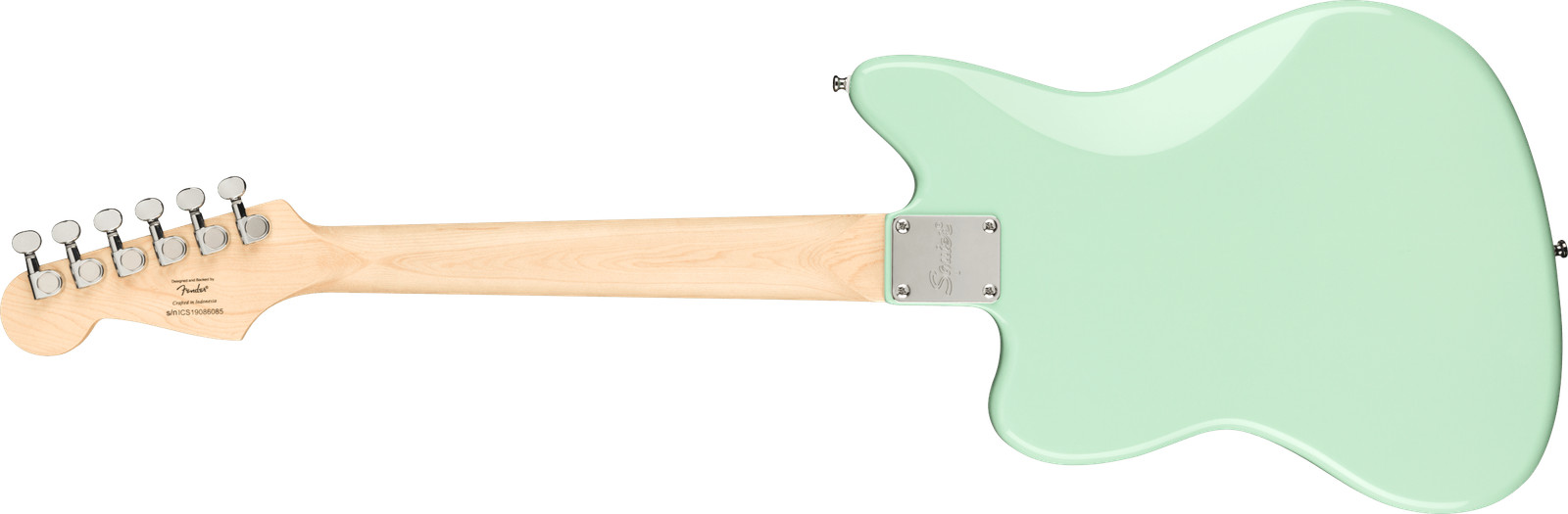 Squier Mini Jazzmaster HH Electric Guitar, Maple Neck, Surf Green Finish