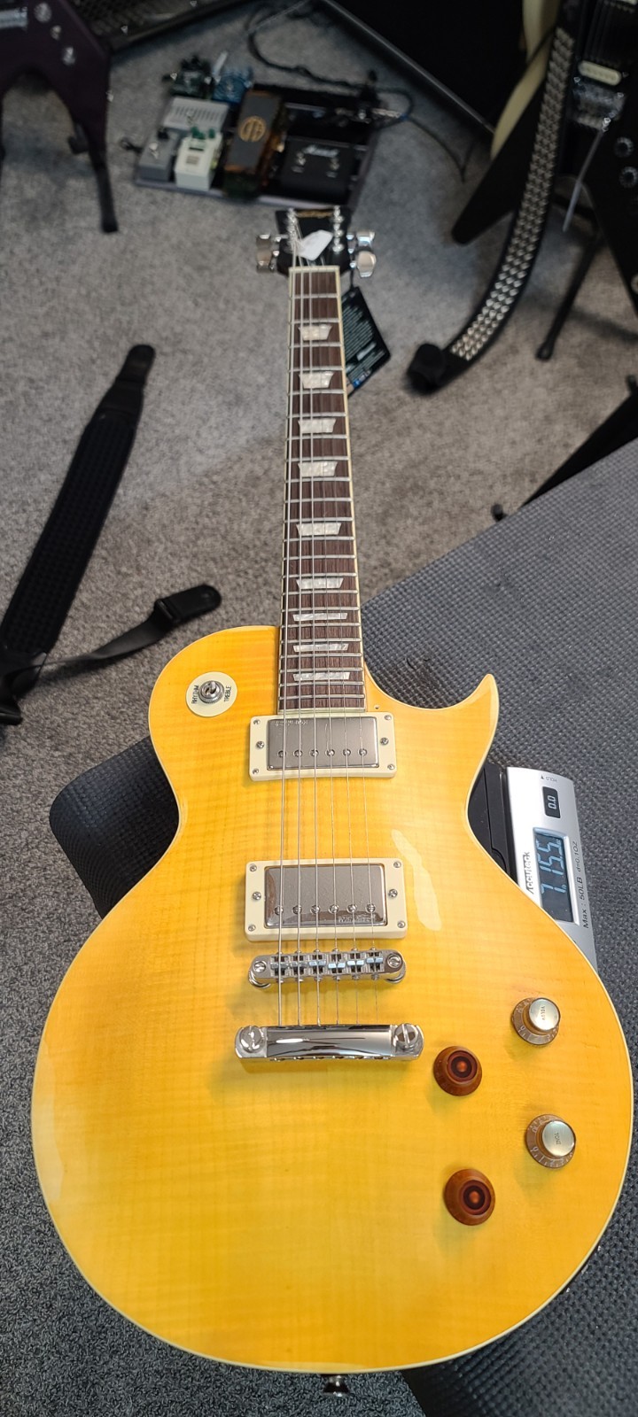 Vintage V100 MR-PGM Icon Greenie LP Peter Green Lemon Drop Relic Finish