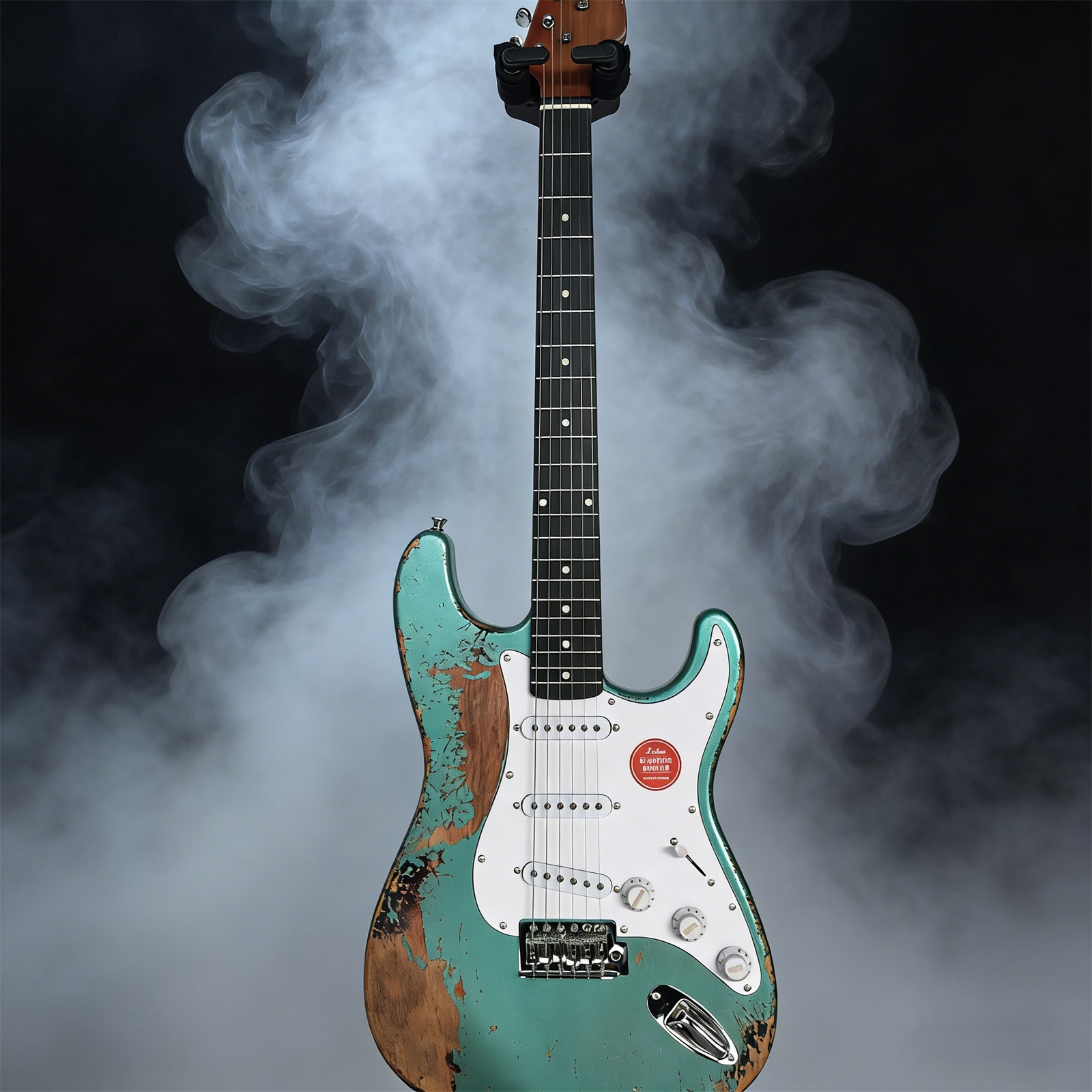 Green Vintage Aged Electric Guitar SSS Pickups Maple Neck Tremolo Bridge