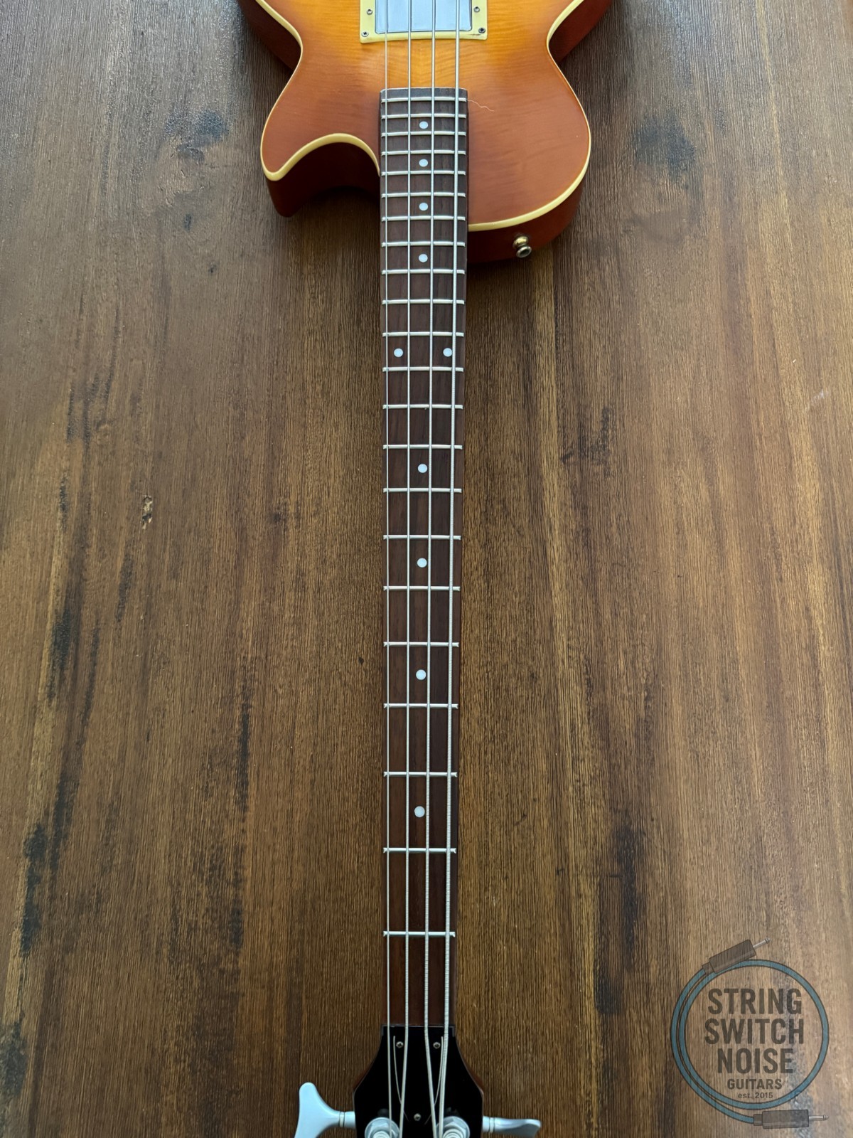 Tokai Les Paul Bass, Flamed Honey Burst, 1990s
