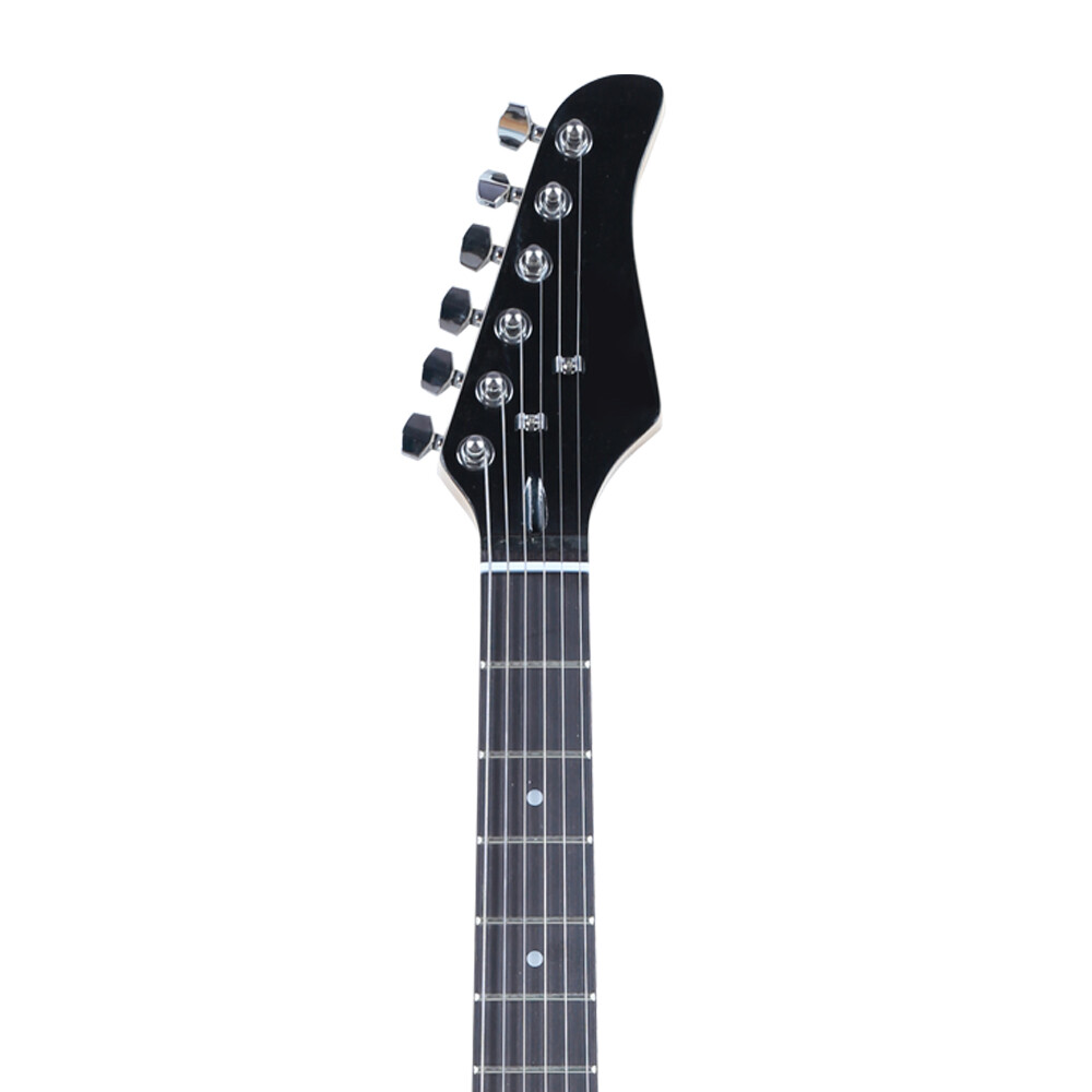 Blue Lightning Style Electric Guitar 6-Strings w/Power Cord/Strap/Bag/Plectrums