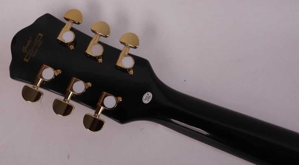 Electric Jazz Guitar Black Rosewood Fingerboard Semi Hollow Qulited Maple Top