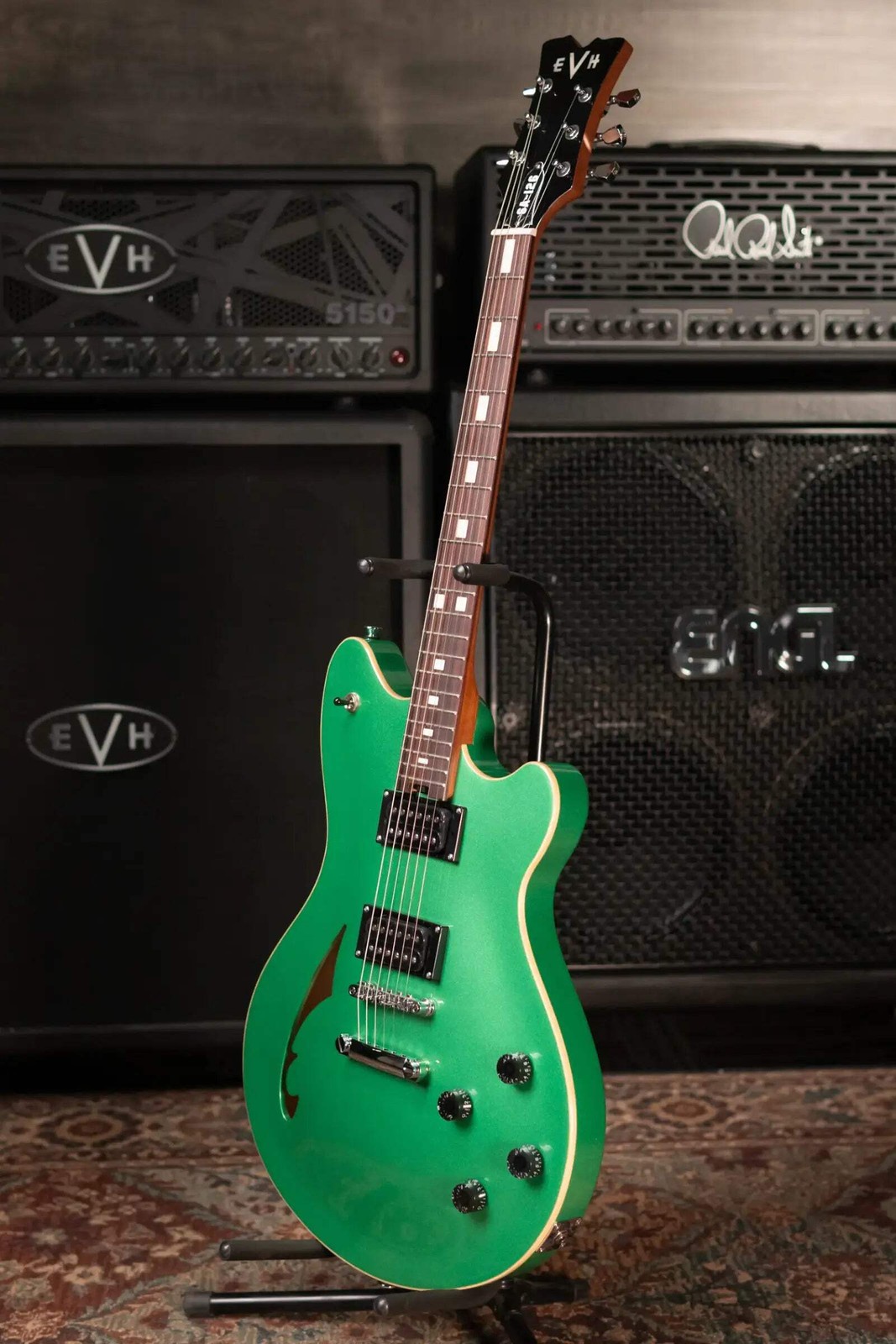 EVH SA-126 Standard Semi-Hollowbody Electric Guitar – Pelham Green