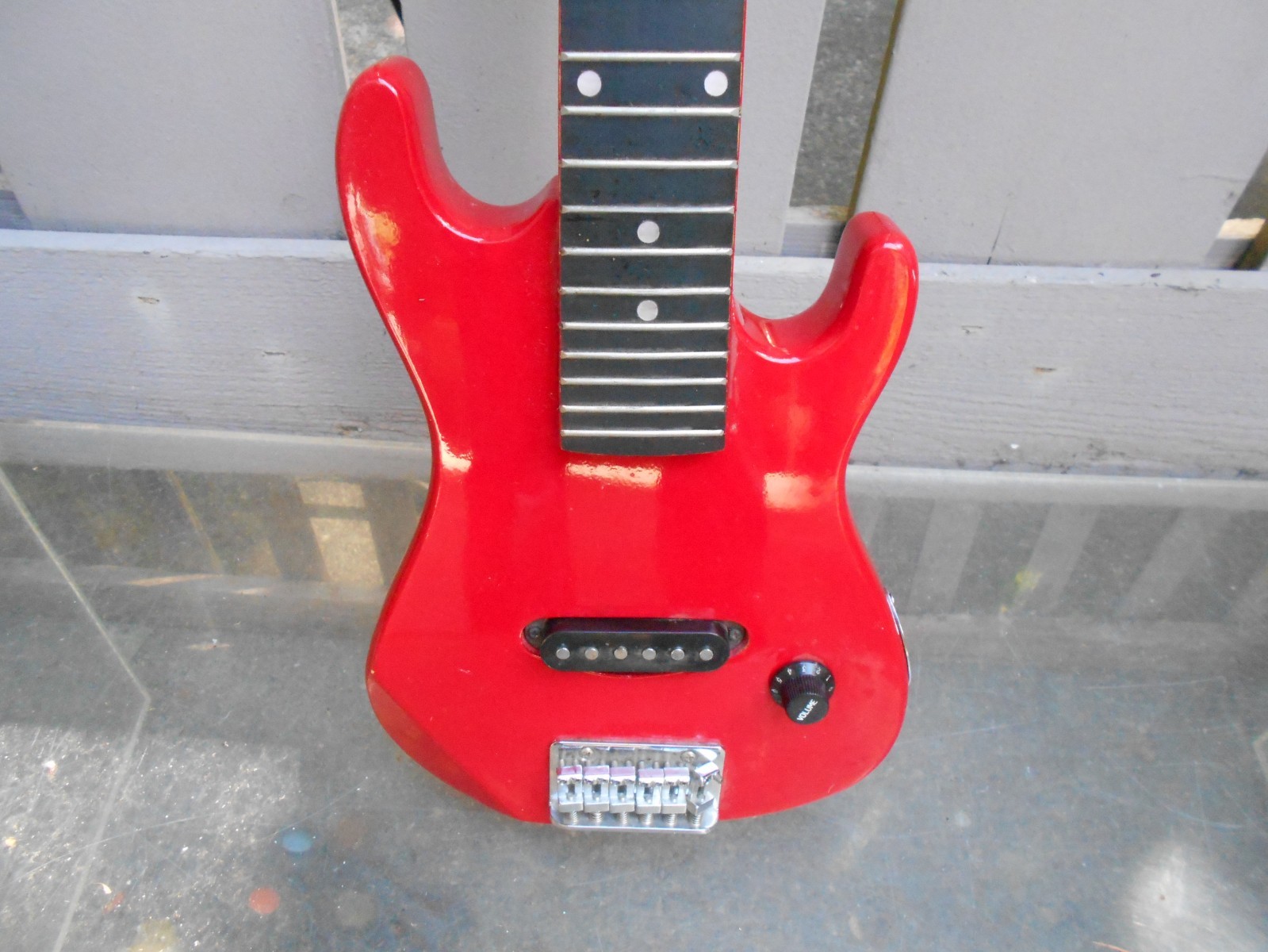 1980s 90s The Shredder Solid Body Travel size/ Mini Electric Guitar 30.5 inch