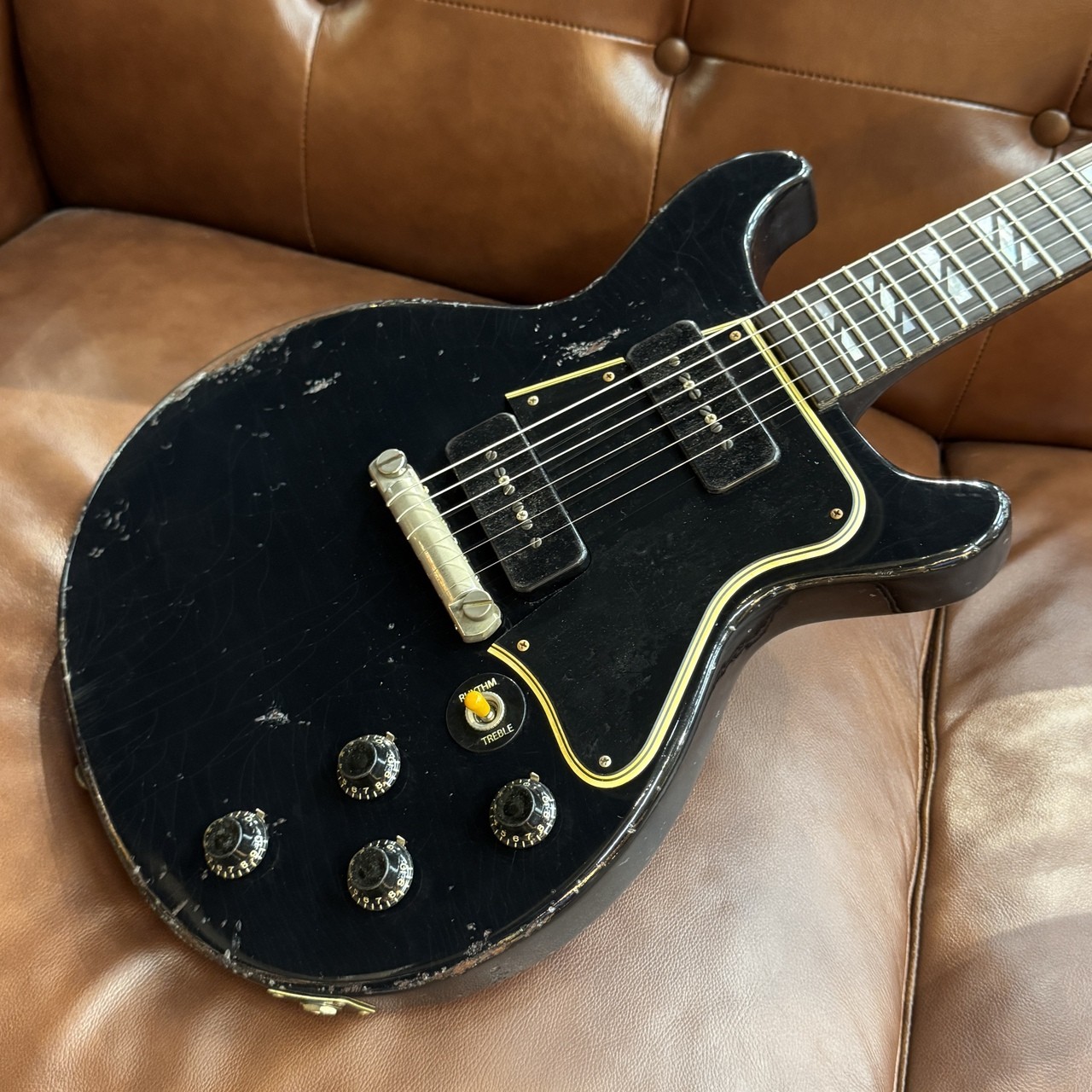 Gibson Custom Shop Murphy Lab 1960 Les Paul Special DC Ebony Over Oxblood Ultra