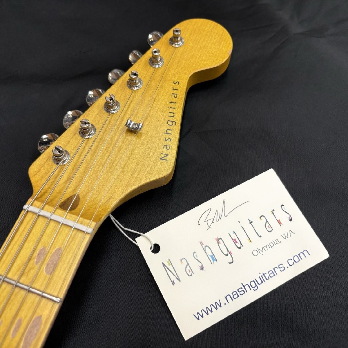 Electric Guitar Nash Guitars S-63 3Tone Burst Alder Body with Hard Case