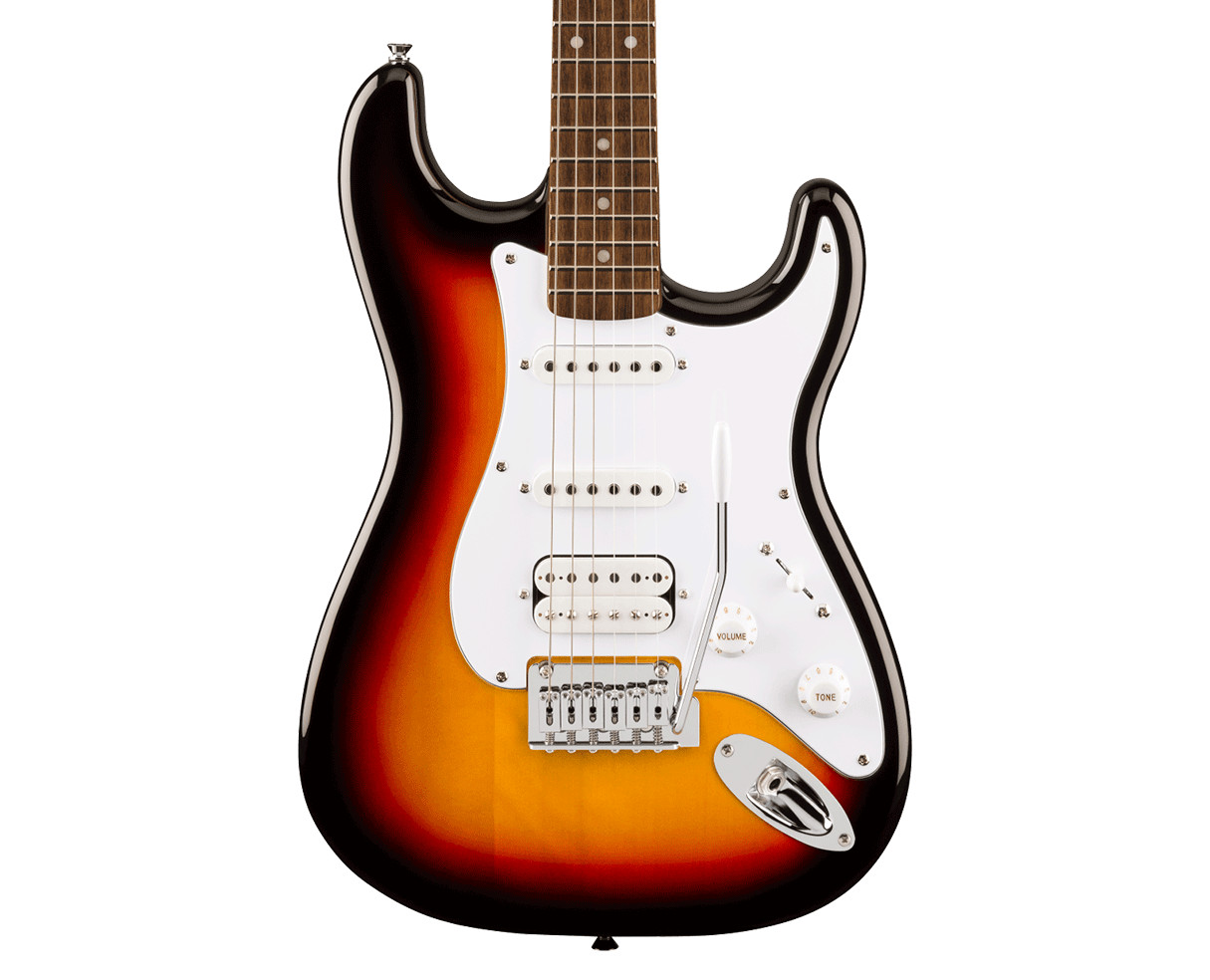 Squier Affinity Stratocaster Junior HSS – 3-Color Sunburst w/Laurel FB