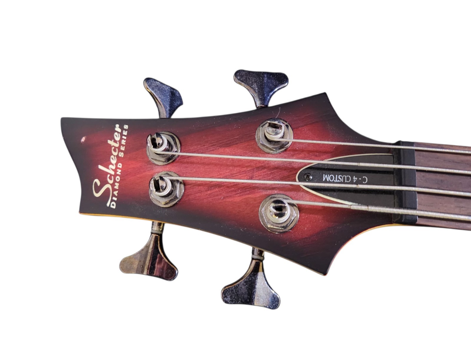 Schecter Diamond Series Custom 4 String Electric Bass Guitar with Hard Case