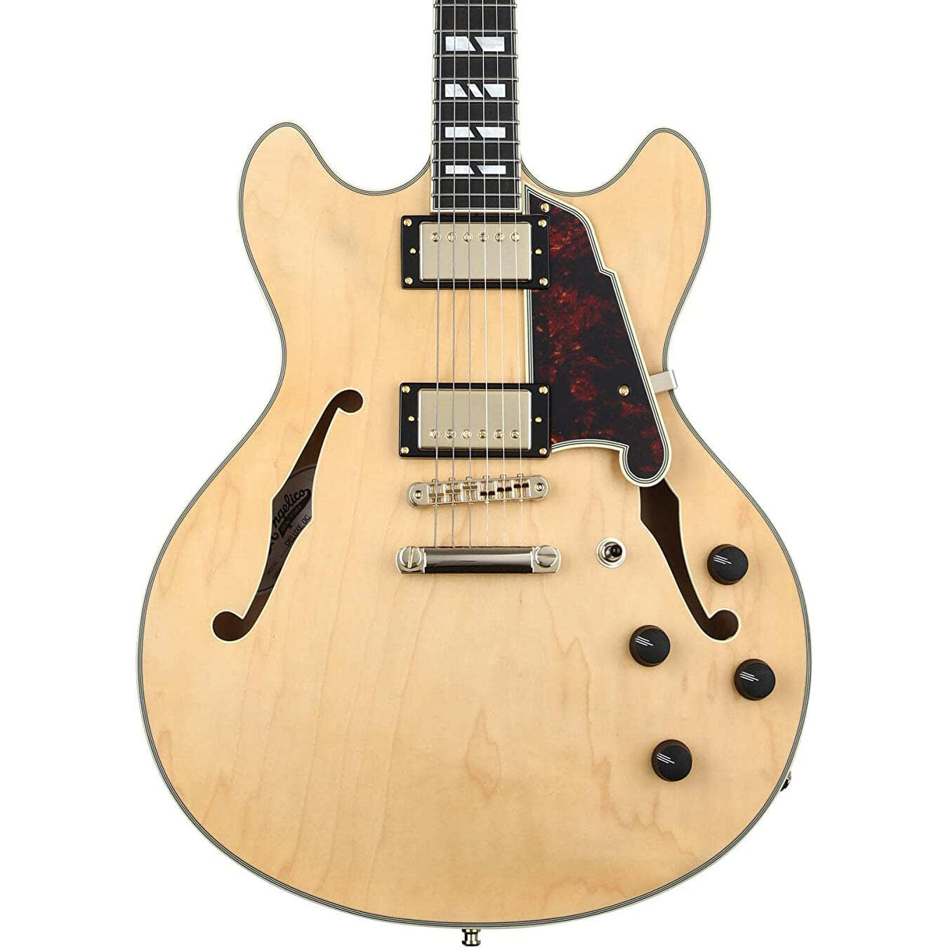 D’Angelico Deluxe DC Semi-hollowbody Electric Guitar – Satin Honey